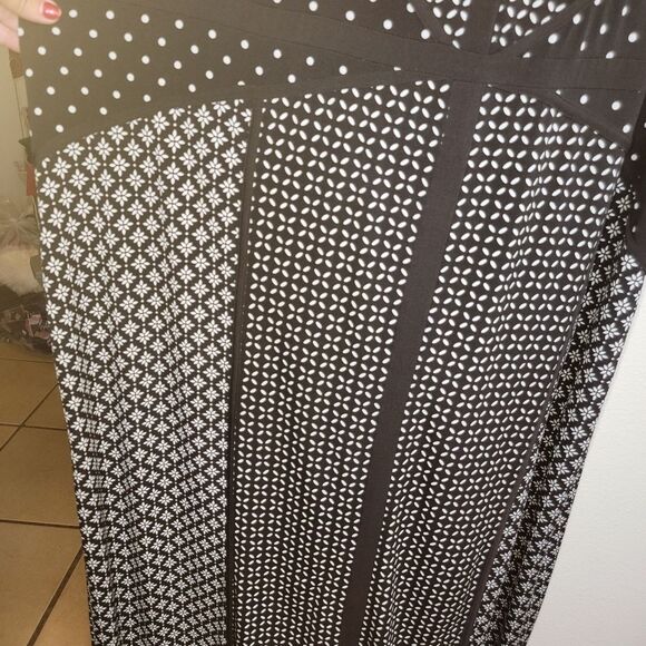 Catherines floral stretch jersey sleeveless maxi dress 3x (26-28w) - Picture 4 of 6